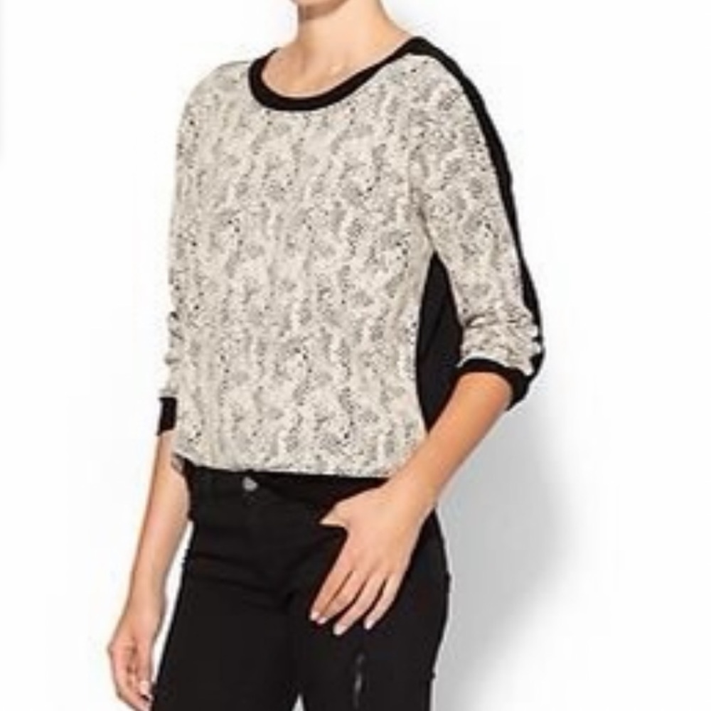 EIGHT SIXTY CONTRAST SWEATER